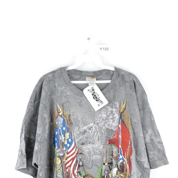 NOS 90s Civil War Gettsyburg Acid Wash T Shirt - Picture 2 of 9